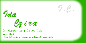 ida czira business card